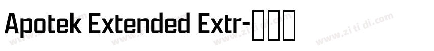 Apotek Extended Extr字体转换